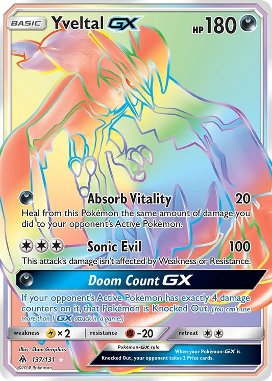 Image for Yveltal GX (Secret) (137/131) (SM - Forbidden Light) - Pokemon