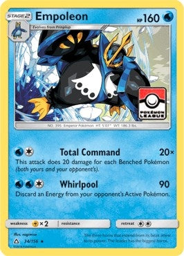 Image for Empoleon - 34/156 (Pokemon League) (034/156) (League & Championship Cards) - Pokemon