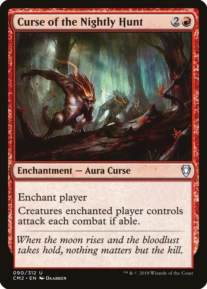 Image for Curse of the Nightly Hunt (90) (Commander Anthology Volume II) - Magic: The Gathering
