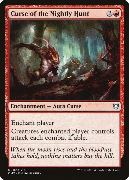 Image for Curse of the Nightly Hunt (90) (Commander Anthology Volume II) - Magic: The Gathering
