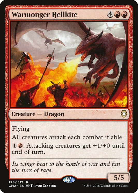 Image for Warmonger Hellkite (128) (Commander Anthology Volume II) - Magic: The Gathering