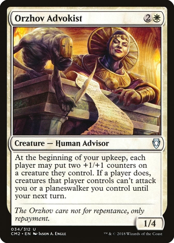 Image for Orzhov Advokist (34) (Commander Anthology Volume II) - Magic: The Gathering