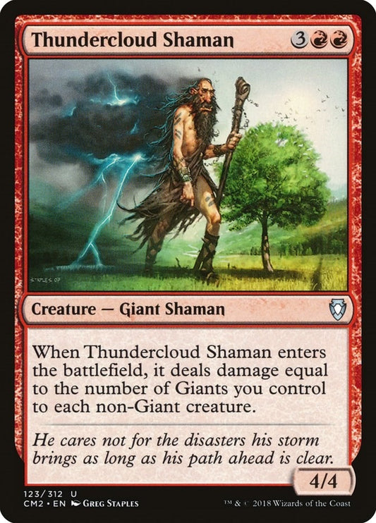 Image for Thundercloud Shaman (123) (Commander Anthology Volume II) - Magic: The Gathering