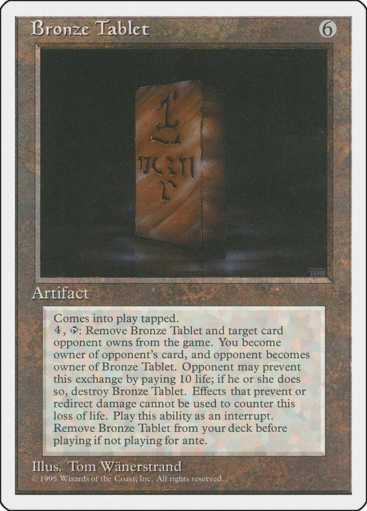 Image for Bronze Tablet (Fourth Edition) - Magic: The Gathering