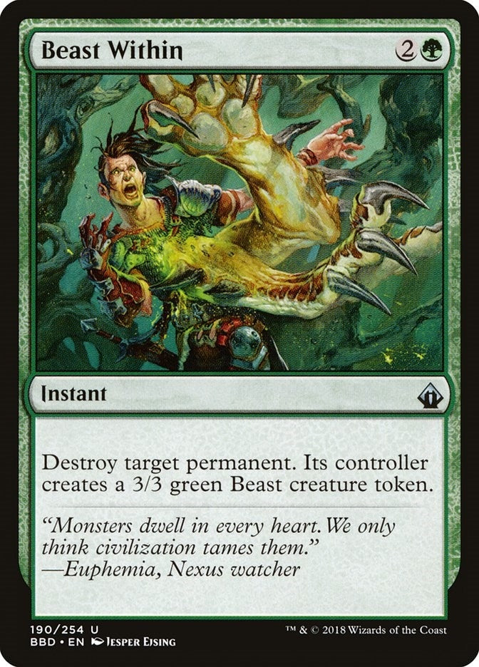 Image for Beast Within (190) (Battlebond) - Magic: The Gathering