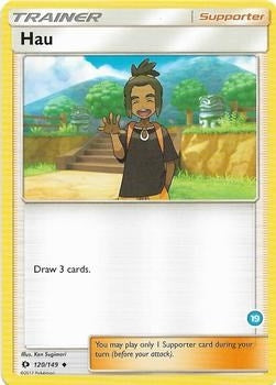 Image for Hau (19) (Alolan Ninetales Half-Deck) (120/149) (SM Trainer Kit: Alolan Sandslash & Alolan Ninetales) - Pokemon