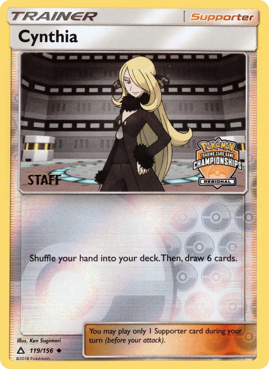 Image for Cynthia - 119/156 (Regional Championships) [Staff] (119/156) (League & Championship Cards) - Pokemon