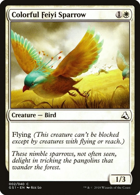 Image for Colorful Feiyi Sparrow (2) (Global Series Jiang Yanggu & Mu Yanling) - Magic: The Gathering
