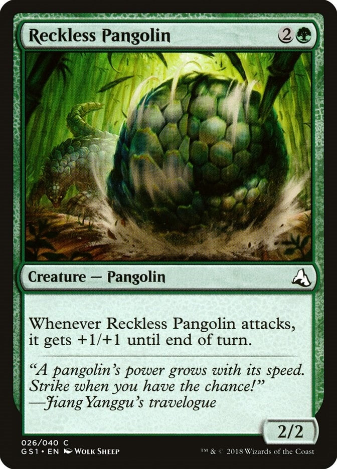 Image for Reckless Pangolin (26) (Global Series Jiang Yanggu & Mu Yanling) - Magic: The Gathering
