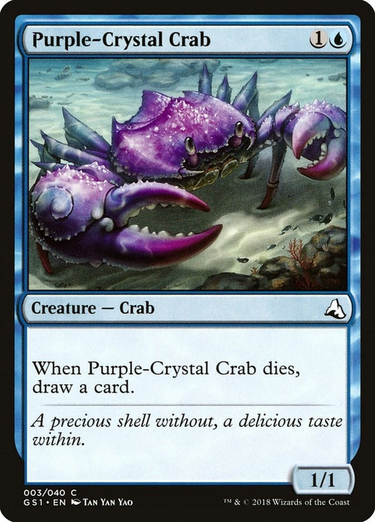 Image for Purple-Crystal Crab (3) (Global Series Jiang Yanggu & Mu Yanling) - Magic: The Gathering