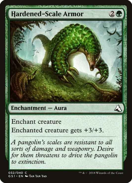 Image for Hardened-Scale Armor (32) (Global Series Jiang Yanggu & Mu Yanling) - Magic: The Gathering