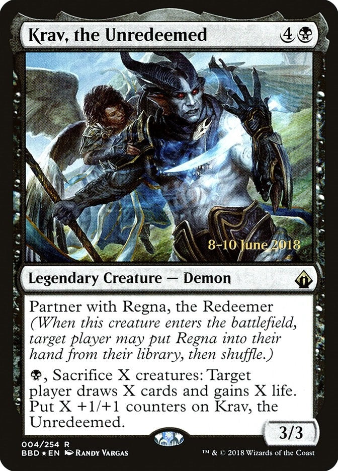 Image for Krav, the Unredeemed (4) (Launch Party & Release Event Promos) - Magic: The Gathering