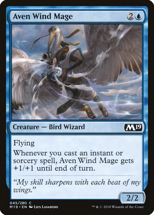 Image for Aven Wind Mage (45) (Core Set 2019) - Magic: The Gathering