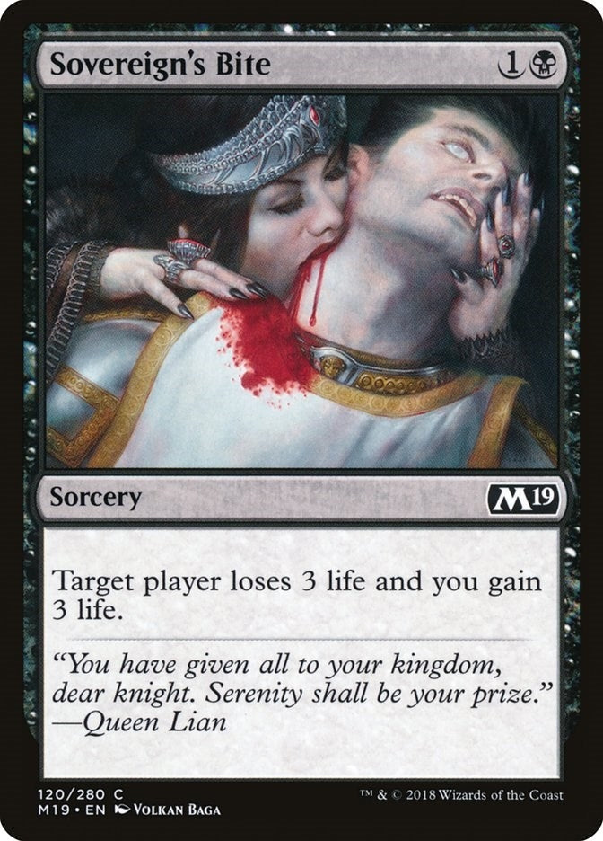 Image for Sovereign's Bite (120) (Core Set 2019) - Magic: The Gathering