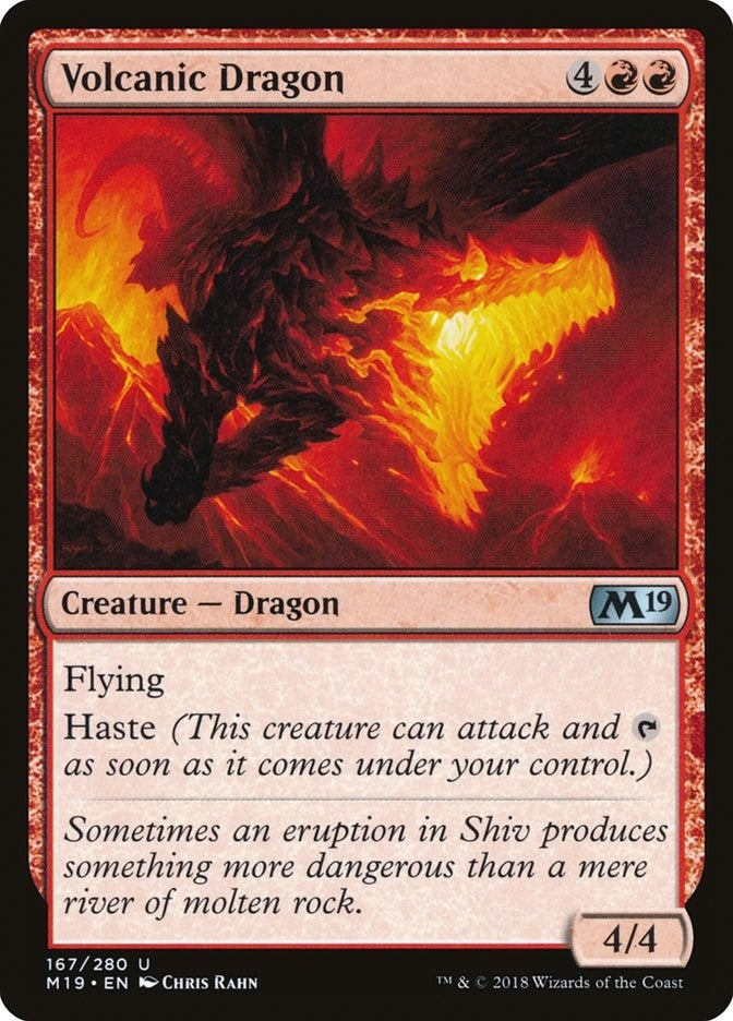 Image for Volcanic Dragon (167) (Core Set 2019) - Magic: The Gathering