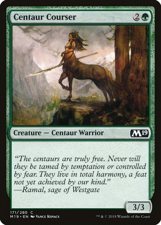 Image for Centaur Courser (171) (Core Set 2019) - Magic: The Gathering