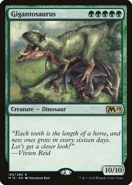 Image for Gigantosaurus (185) (Core Set 2019) - Magic: The Gathering