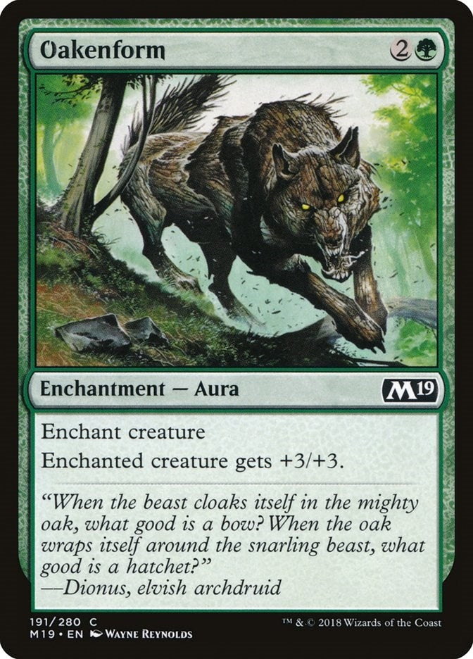 Image for Oakenform (191) (Core Set 2019) - Magic: The Gathering