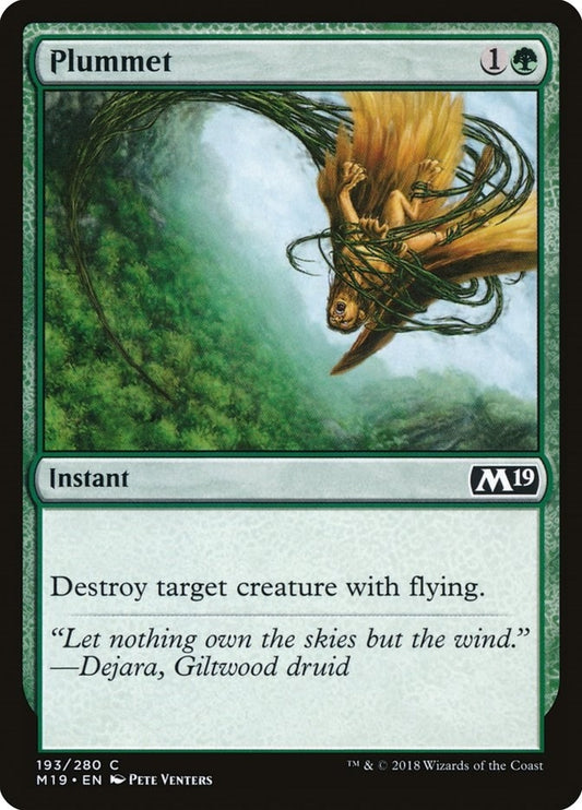 Image for Plummet (193) (Core Set 2019) - Magic: The Gathering