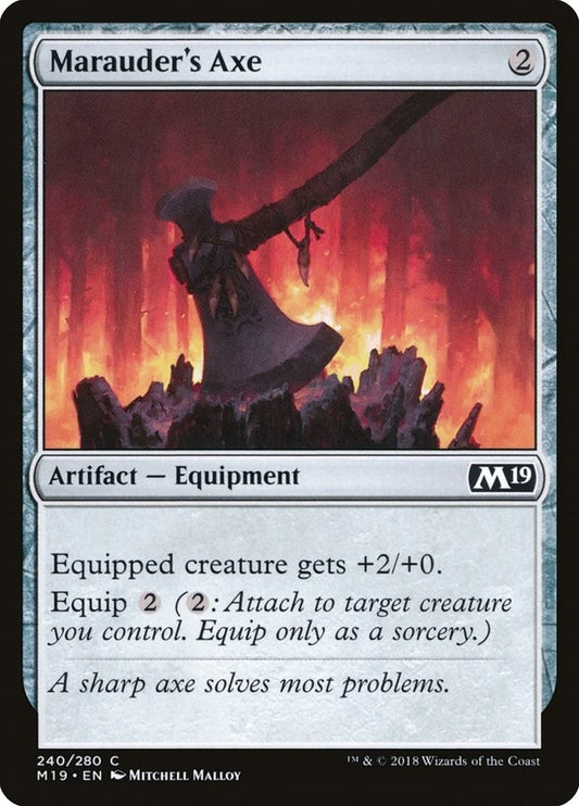Image for Marauder's Axe (240) (Core Set 2019) - Magic: The Gathering