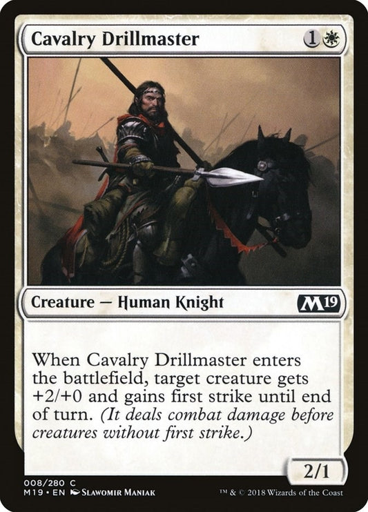 Image for Cavalry Drillmaster (8) (Core Set 2019) - Magic: The Gathering