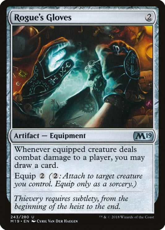 Image for Rogue's Gloves (243) (Core Set 2019) - Magic: The Gathering