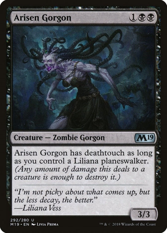 Image for Arisen Gorgon (292) (Core Set 2019) - Magic: The Gathering