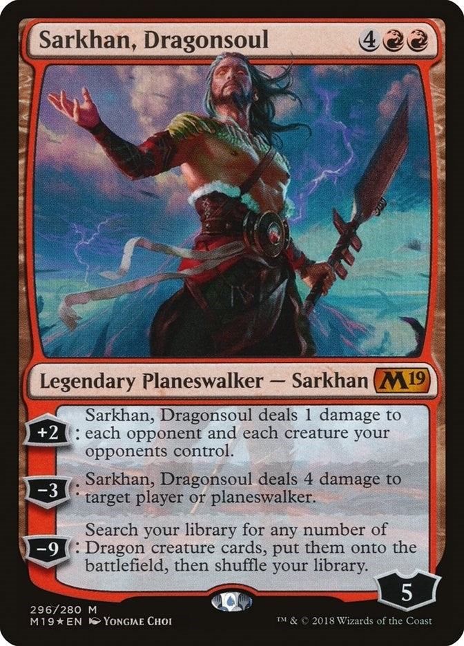 Image for Sarkhan, Dragonsoul (296) (Core Set 2019) - Magic: The Gathering