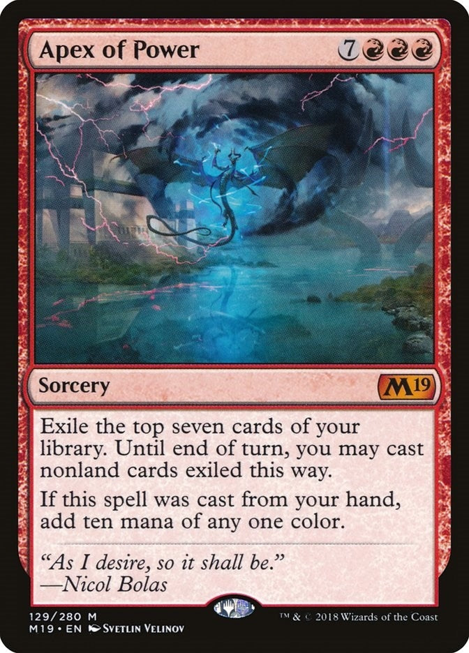 Image for Apex of Power (129) (Core Set 2019) - Magic: The Gathering