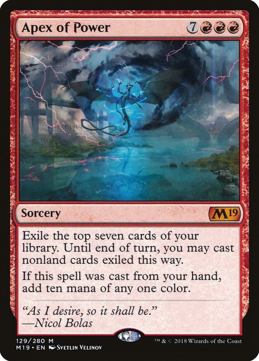 Image for Apex of Power (129) (Core Set 2019) - Magic: The Gathering