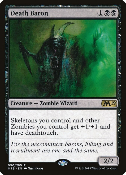 Image for Death Baron (90) (Core Set 2019) - Magic: The Gathering