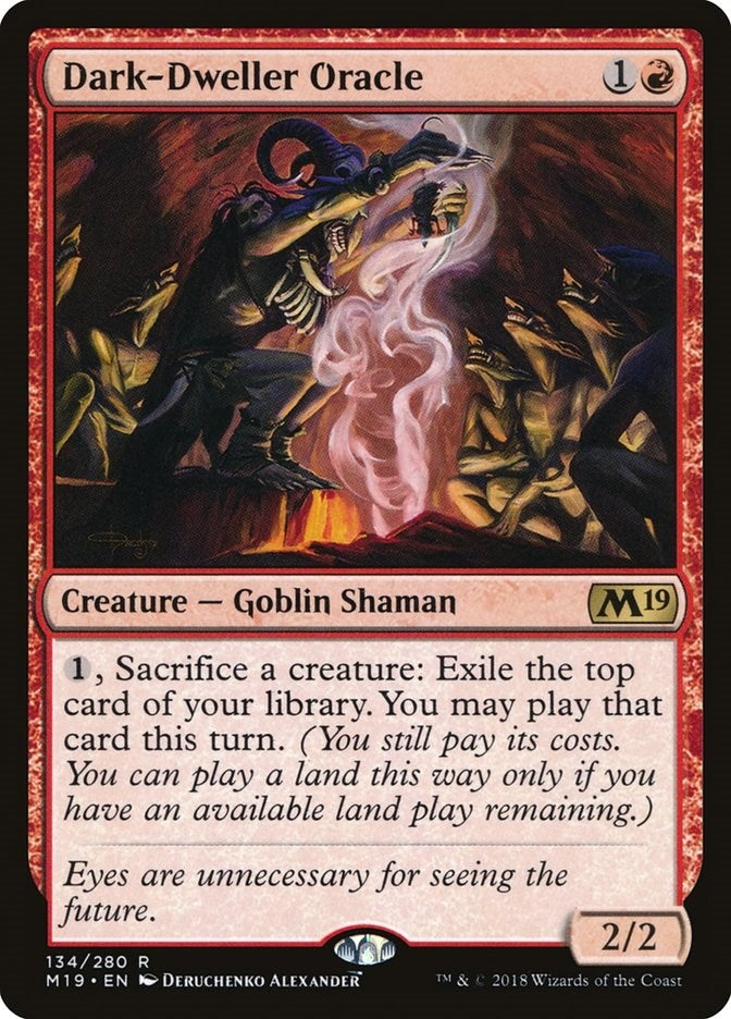 Image for Dark-Dweller Oracle (134) (Core Set 2019) - Magic: The Gathering