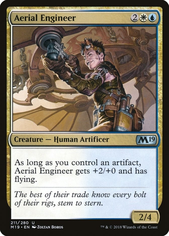 Image for Aerial Engineer (211) (Core Set 2019) - Magic: The Gathering