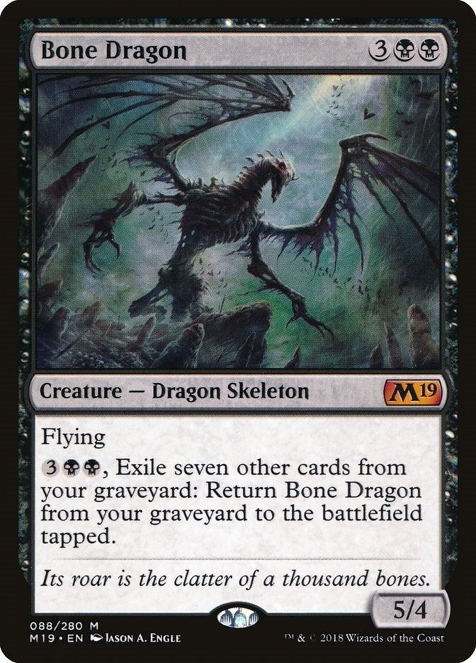 Image for Bone Dragon (88) (Core Set 2019) - Magic: The Gathering