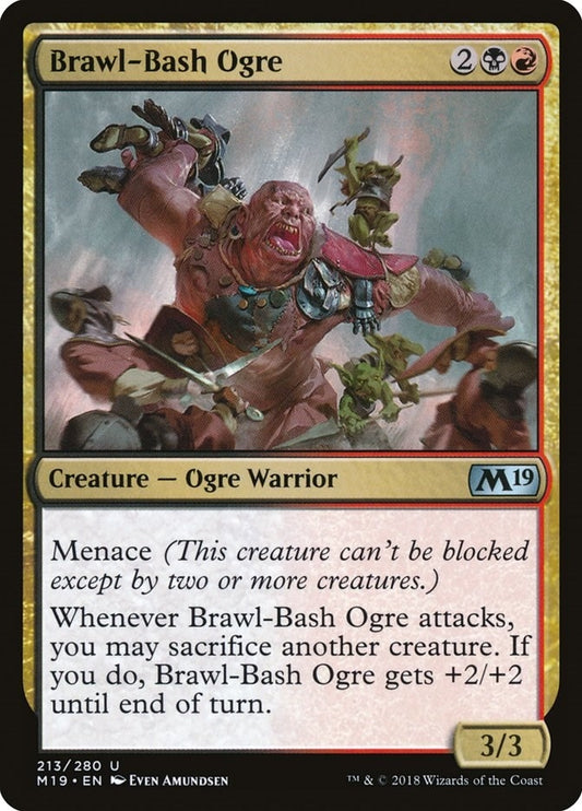 Image for Brawl-Bash Ogre (213) (Core Set 2019) - Magic: The Gathering