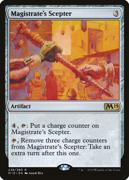Image for Magistrate's Scepter (238) (Core Set 2019) - Magic: The Gathering