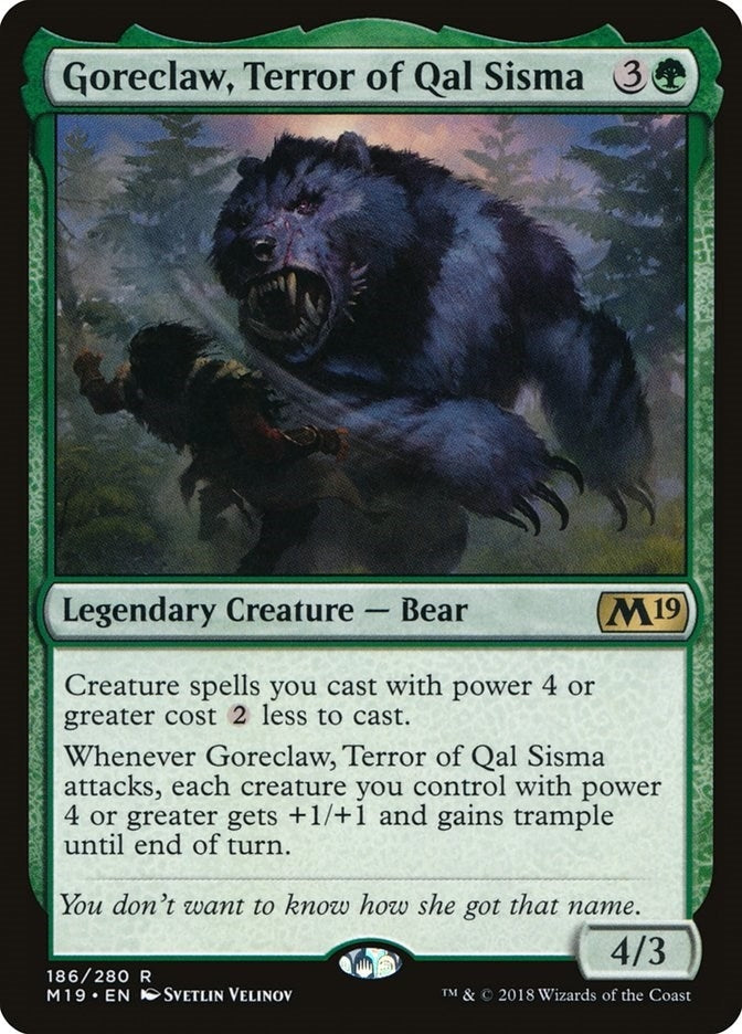 Image for Goreclaw, Terror of Qal Sisma (186) (Core Set 2019) - Magic: The Gathering