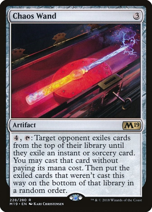 Image for Chaos Wand (228) (Core Set 2019) - Magic: The Gathering