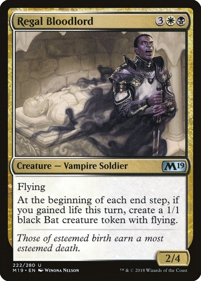 Image for Regal Bloodlord (222) (Core Set 2019) - Magic: The Gathering