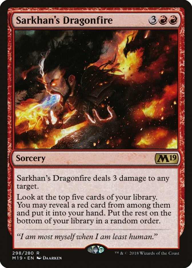 Image for Sarkhan's Dragonfire (298) (Core Set 2019) - Magic: The Gathering