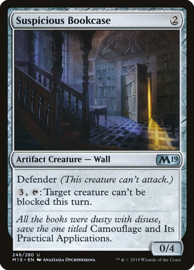 Image for Suspicious Bookcase (246) (Core Set 2019) - Magic: The Gathering