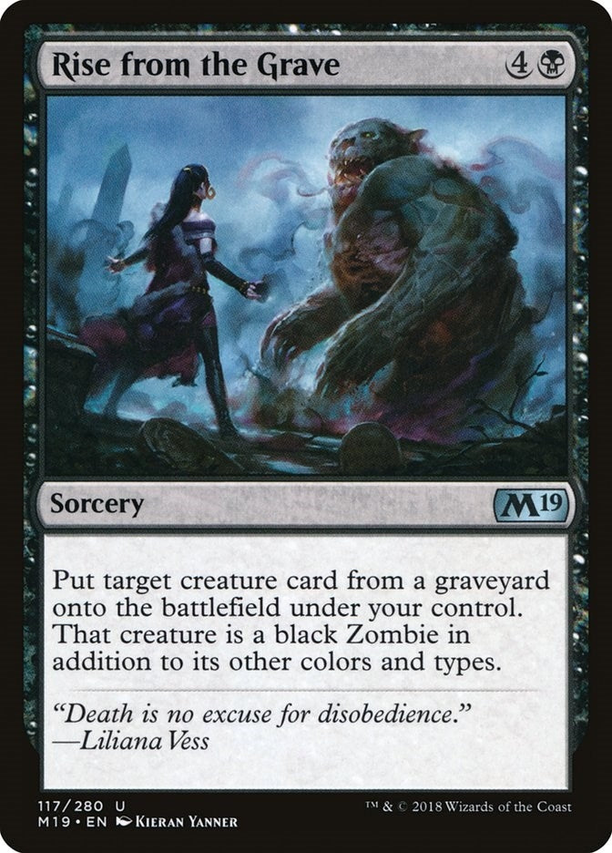 Image for Rise from the Grave (117) (Core Set 2019) - Magic: The Gathering