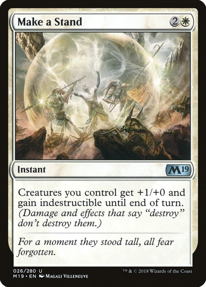 Image for Make a Stand (26) (Core Set 2019) - Magic: The Gathering