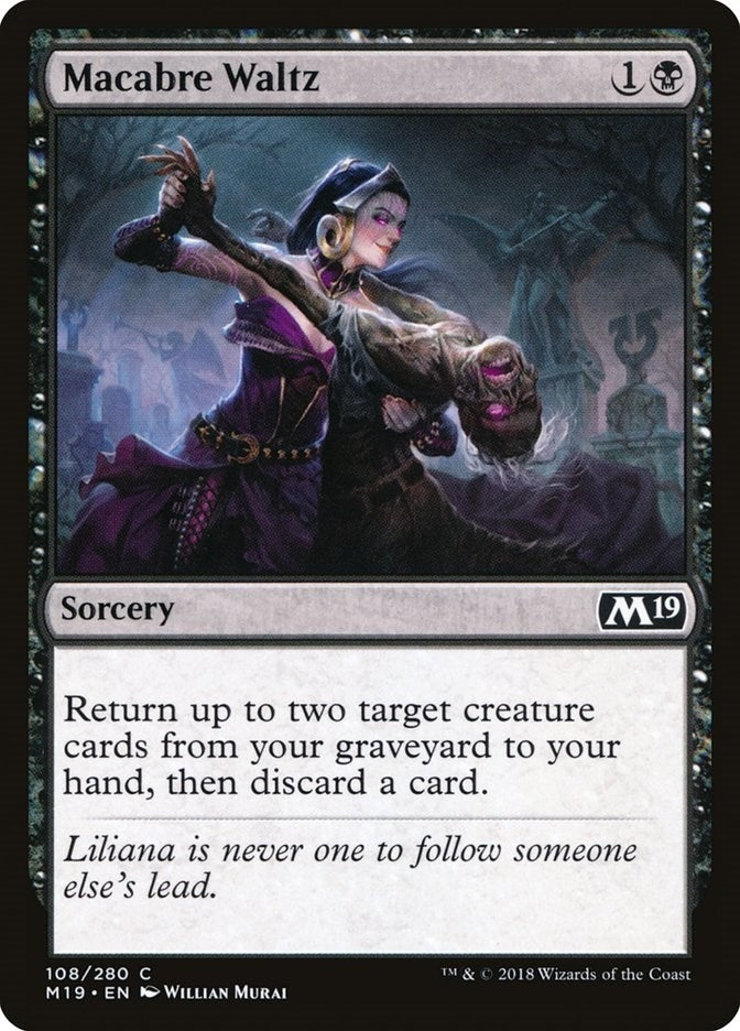Image for Macabre Waltz (108) (Core Set 2019) - Magic: The Gathering