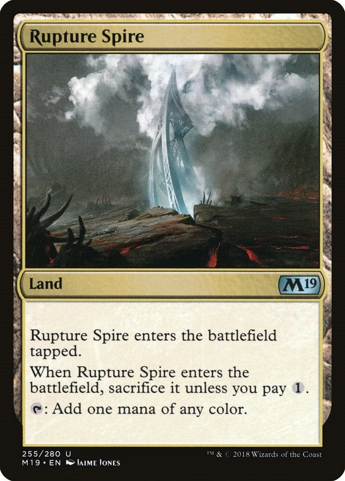 Image for Rupture Spire (255) (Core Set 2019) - Magic: The Gathering