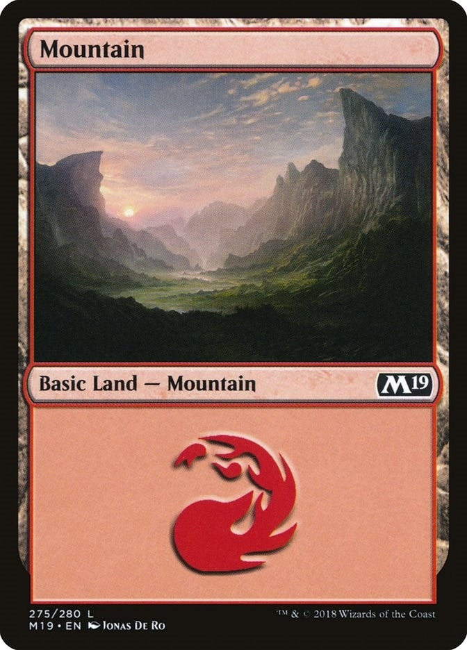 Image for Mountain (275) (275) (Core Set 2019) - Magic: The Gathering