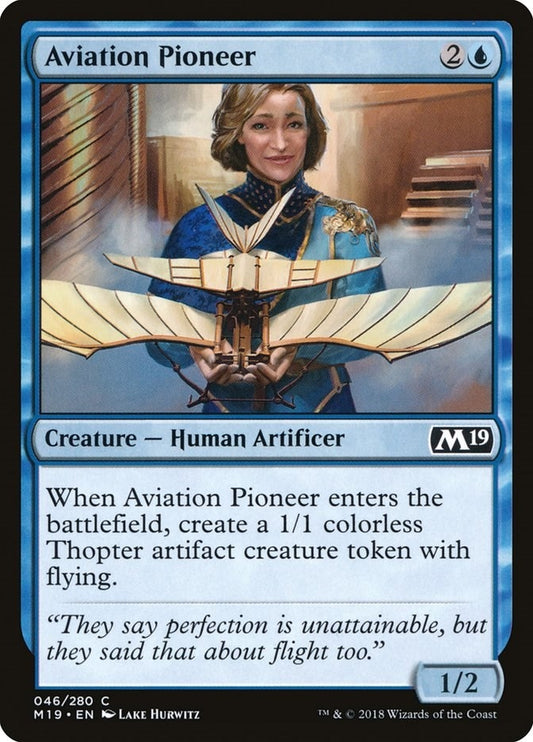 Image for Aviation Pioneer (46) (Core Set 2019) - Magic: The Gathering