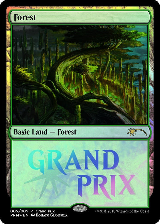 Image for Forest (5) (Grand Prix Promos) - Magic: The Gathering