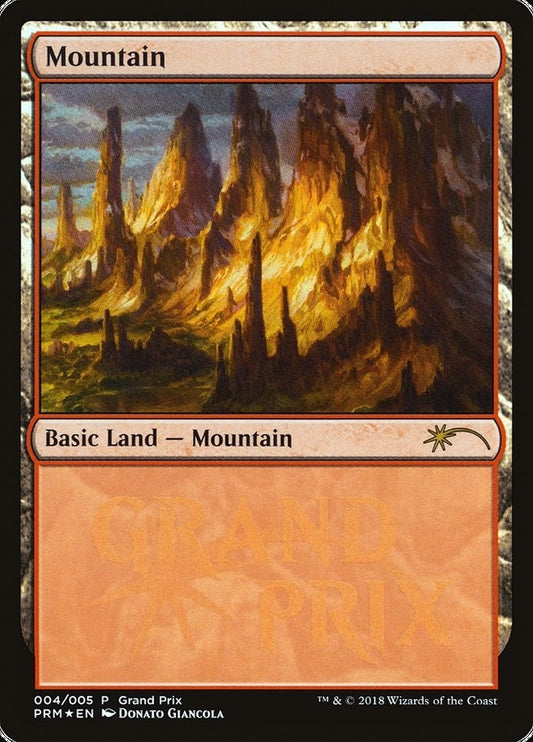 Image for Mountain (4) (Grand Prix Promos) - Magic: The Gathering
