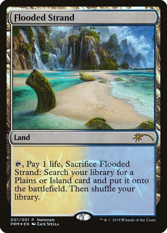 Image for Flooded Strand (1) (Unique and Miscellaneous Promos) - Magic: The Gathering